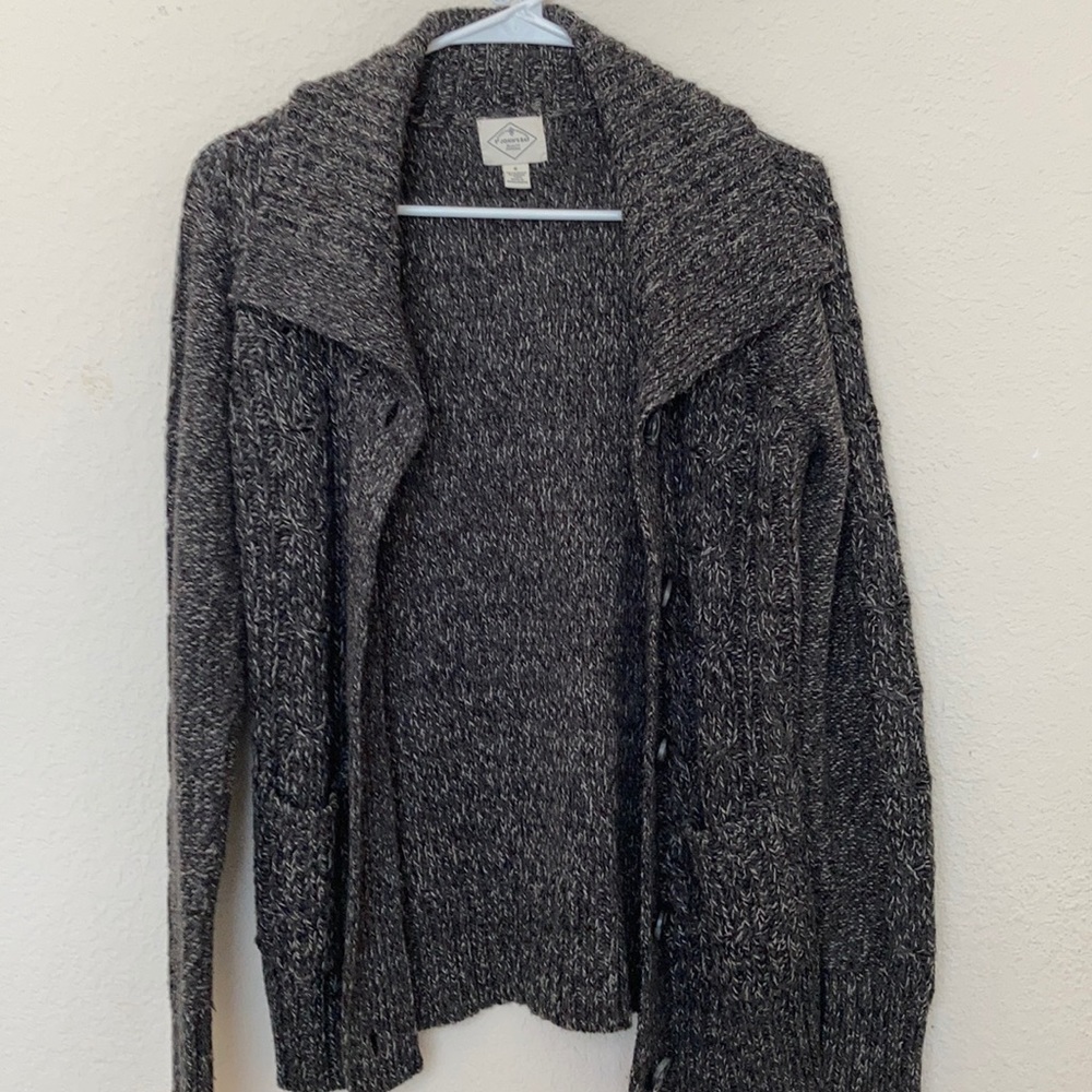 Long sleeve button up sweater